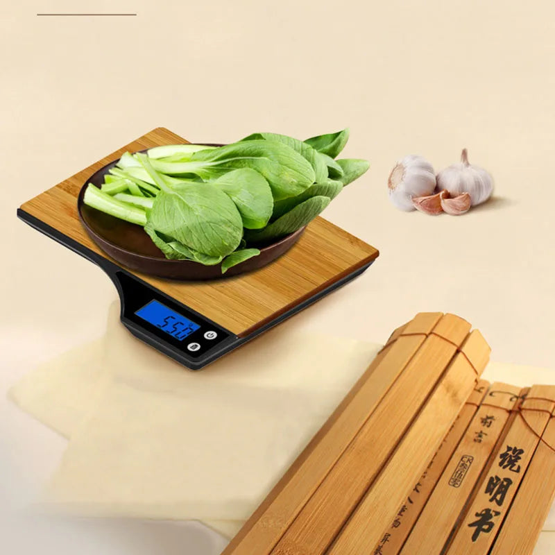 PrecisionBlend Bamboo Kitchen Scale